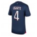 Billige Paris Saint-Germain Manuel Ugarte #4 Hjemmebane Fodboldtrøjer 2023-24 Kortærmet